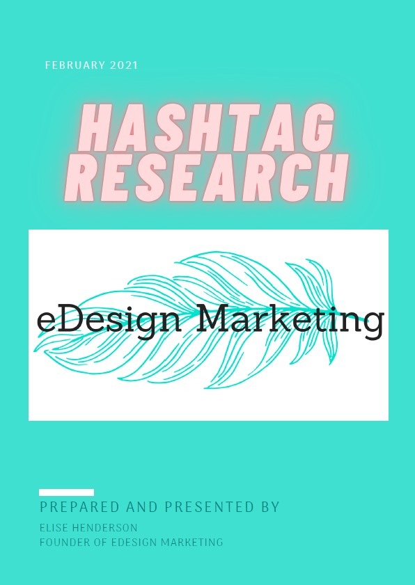 eDesign Marketing Social Media Management Hashtag Research eBook